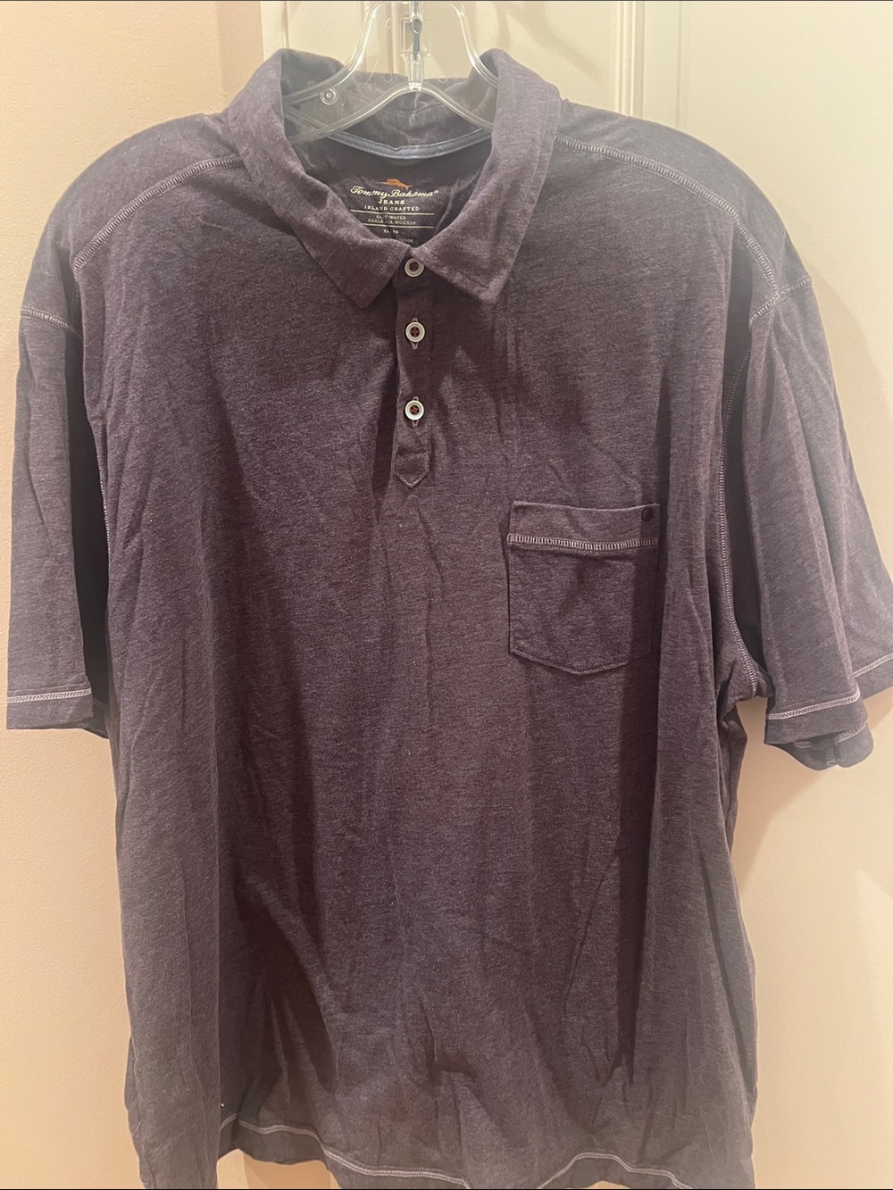 Tommy Bahama Men's Polo Shirt in Charcoal